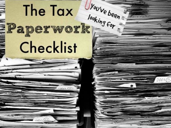 tax paperwork checklist